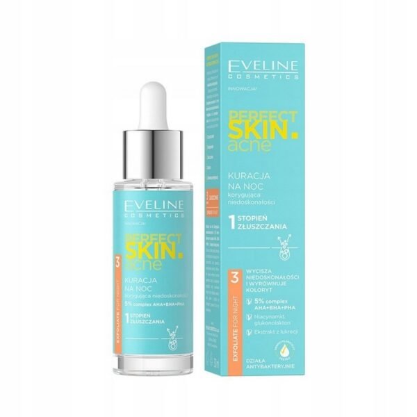 Night care that corrects imperfections – 1st degree of exfoliation.