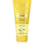 Gently massage the gel onto your face, avoiding the eye area.