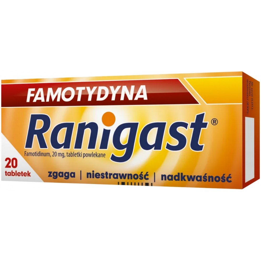 famotydyna ranigast 20 mg x 20 tab Medications for indigestion.