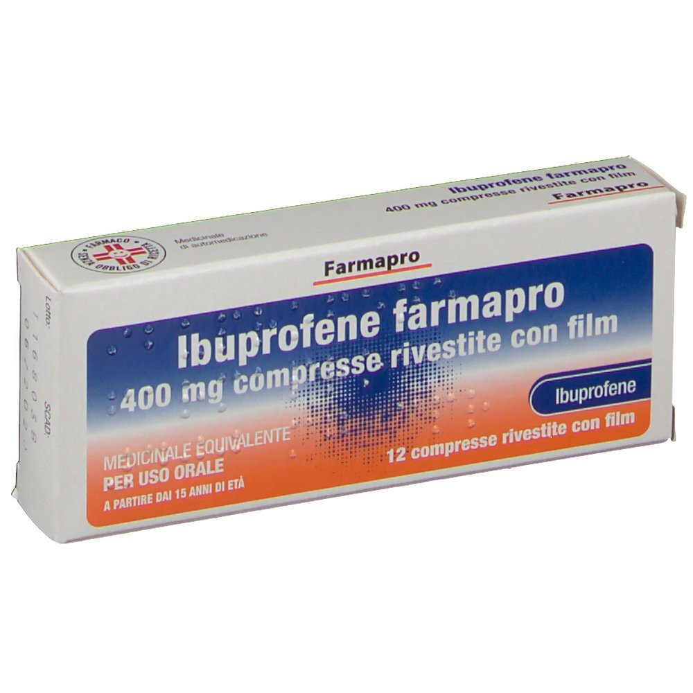 farmapro ibuprofen 400 mg 12 tablets Product types - Anti-inflammatory, Antipyretic, Analgesic