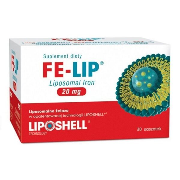 FE-LIP is a dietary supplement containing free iron (not enclosed in liposomes) - similarly to other traditional preparations and iron enclosed in liposomes. It allows iron to be absorbed via two independent transport routes: