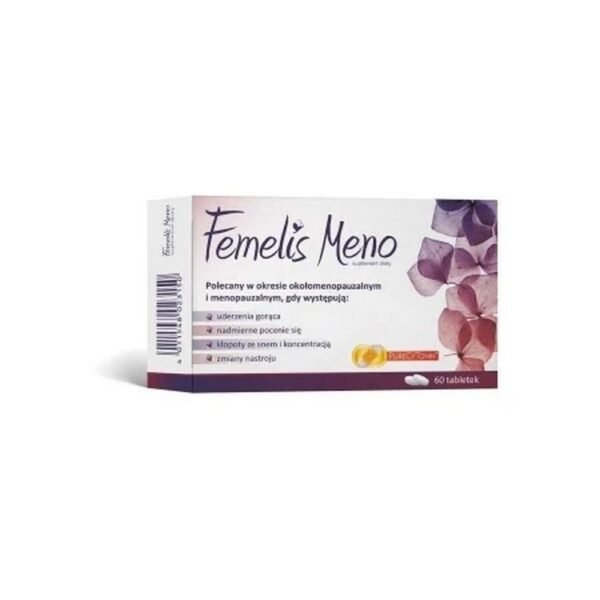Femelis Meno – единственный на польском рынке негормональный препарат растительного происхождения для женщин с такими симптомами менопаузы, как: