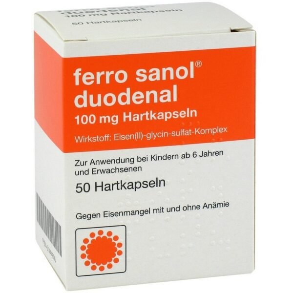 Oral capsules for iron deficiency.