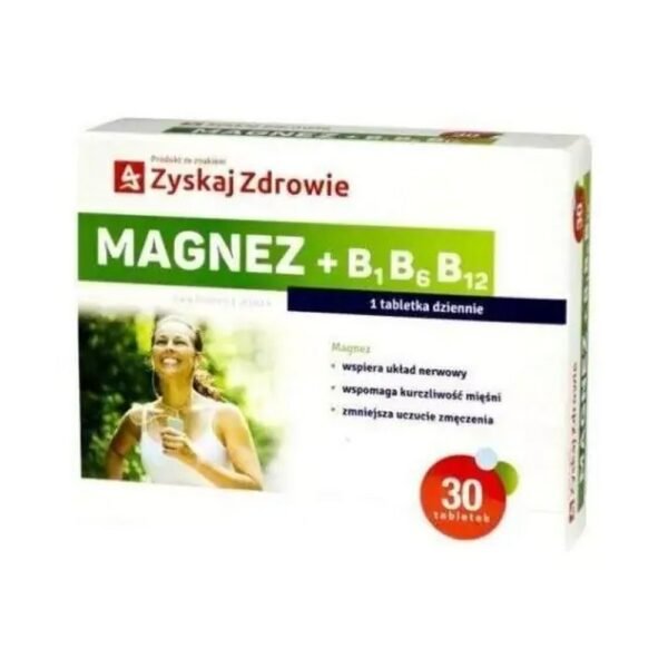 The Magnesium+B1B6B12 dietary supplement is a preparation containing an organic, highly absorbable form of magnesium in the form of magnesium citrate with the addition of B vitamins.