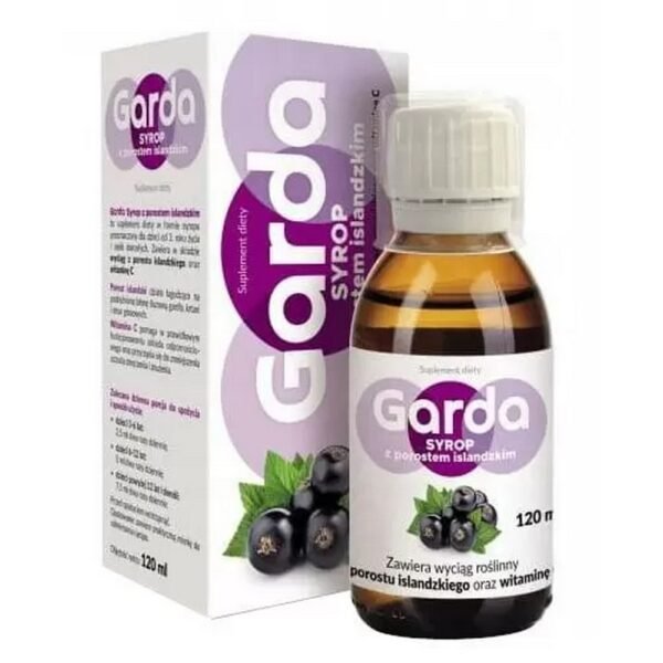 Garda Syrup with Icelandic lichen - a dietary supplement in the form of syrup containing Icelandic lichen extract and vitamin C.