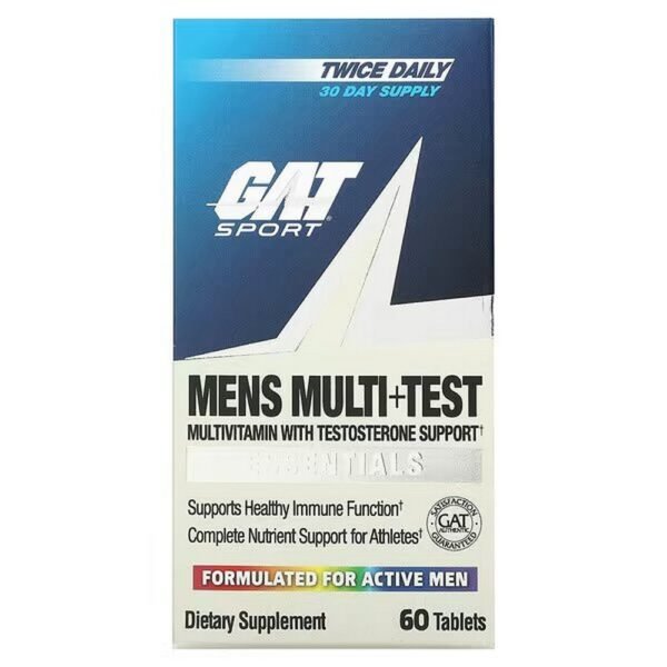 Men's Multi+Test is a multivitamin preparation with all the vitamins, minerals and energy suppliers the body needs, supplemented with Tribulis Terristis to increase male potency.