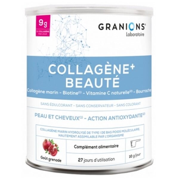 Granions Collagen + Beauty 275g helps you regain beautiful, radiant skin and takes care of your muscles.
