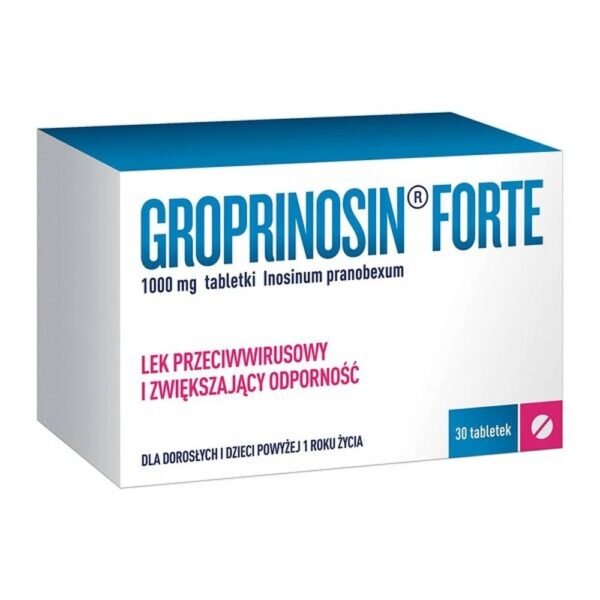 Groprinosin Forte tablets are an antiviral drug and also a stimulant of the immune system.