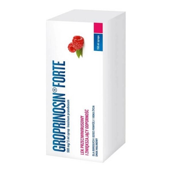 Groprinosin Forte syrup is an antiviral drug that increases the body's resistance.