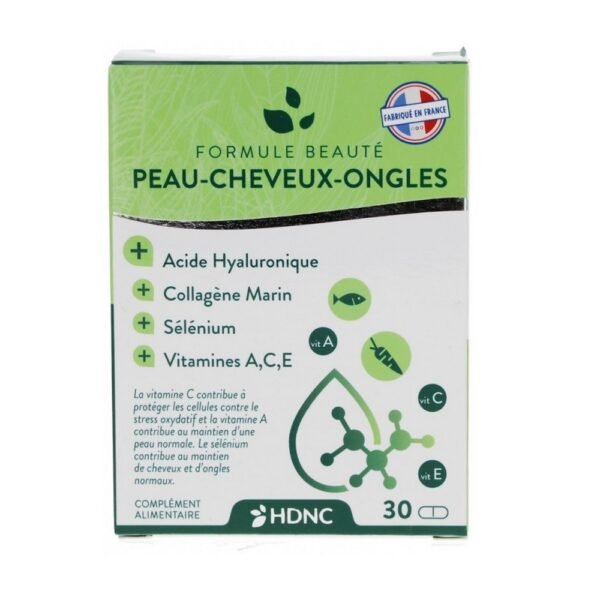 HDNC FORMULA BEAUTY SKIN NAILS HAIR 30 TABLETS in our pharmacy bio, Comment on advice for use and dosage with our partner Avis checked after your purchase.