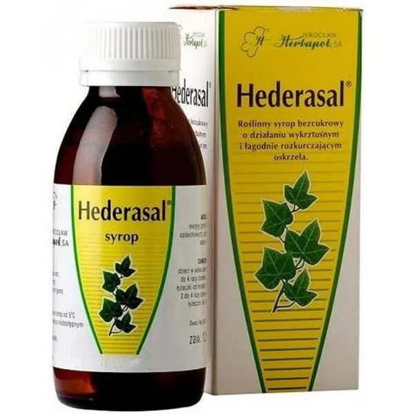 A herbal medicine of complex action, the active ingredient of which is a dry extract of ivy leaves (Hederae helicis folii extractum siccum), which has expectorant and relaxant properties of bronchial smooth muscles.