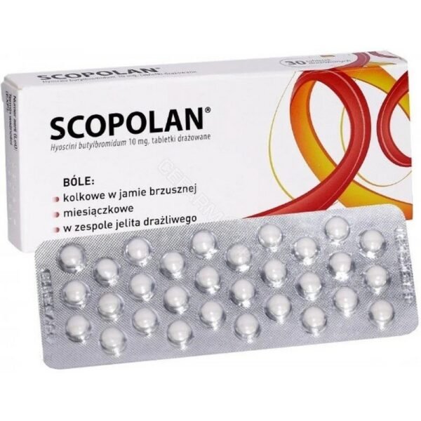 A medicine used to treat pain resulting from spasms of the gastrointestinal tract (eg, stomach cramps, intestinal colic, irritable bowel syndrome), biliary tract (eg, biliary colic), and genitourinary system (eg, renal colic, spasms). associated with ureteral stones, dysmenorrhea).
