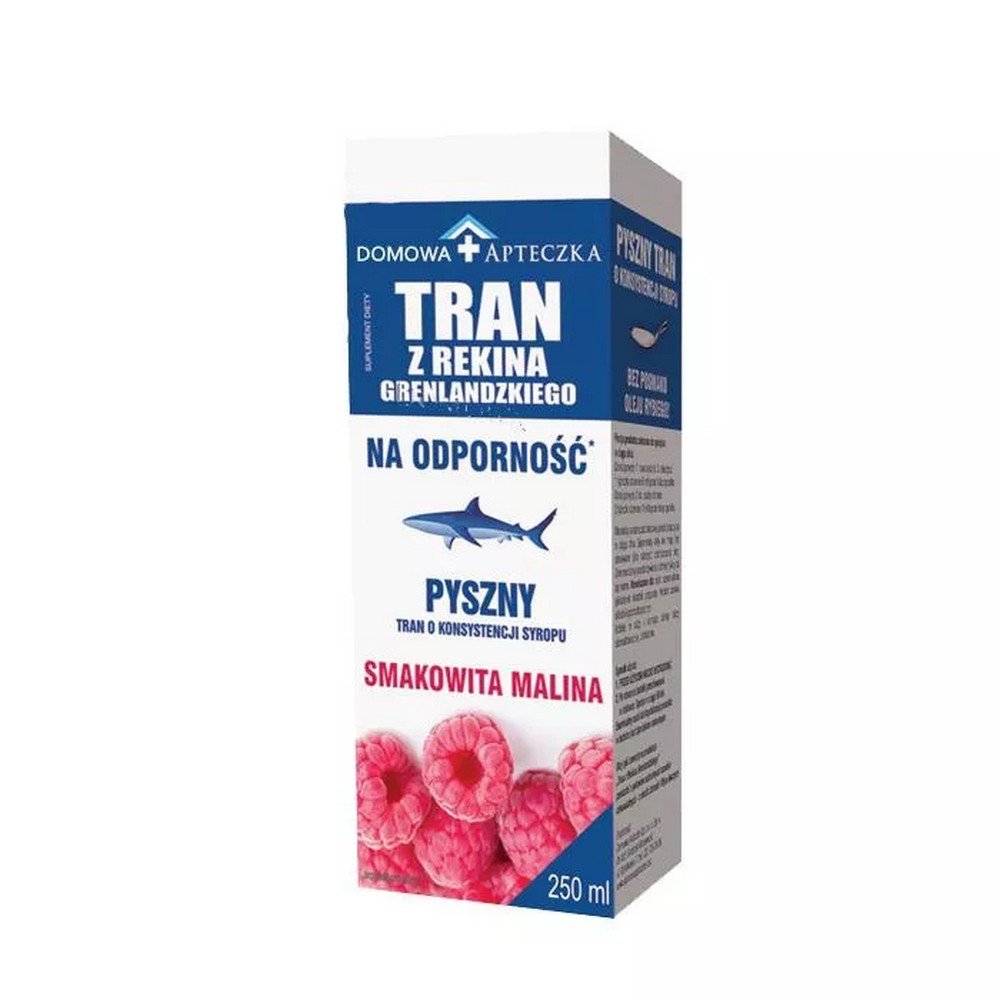 home first aid kit greenland shark oil raspberry flavor 250ml Otros ingredientes contenidos en el complemento alimenticio "Aceite de tiburón de Groenlandia", como la vitamina A, C, D, zinc y selenio, ayudan al buen funcionamiento del sistema inmunológico.