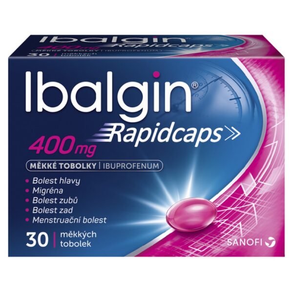 Soft capsules against headache, toothache, back pain, muscle pain, menstrual pain, migraine.