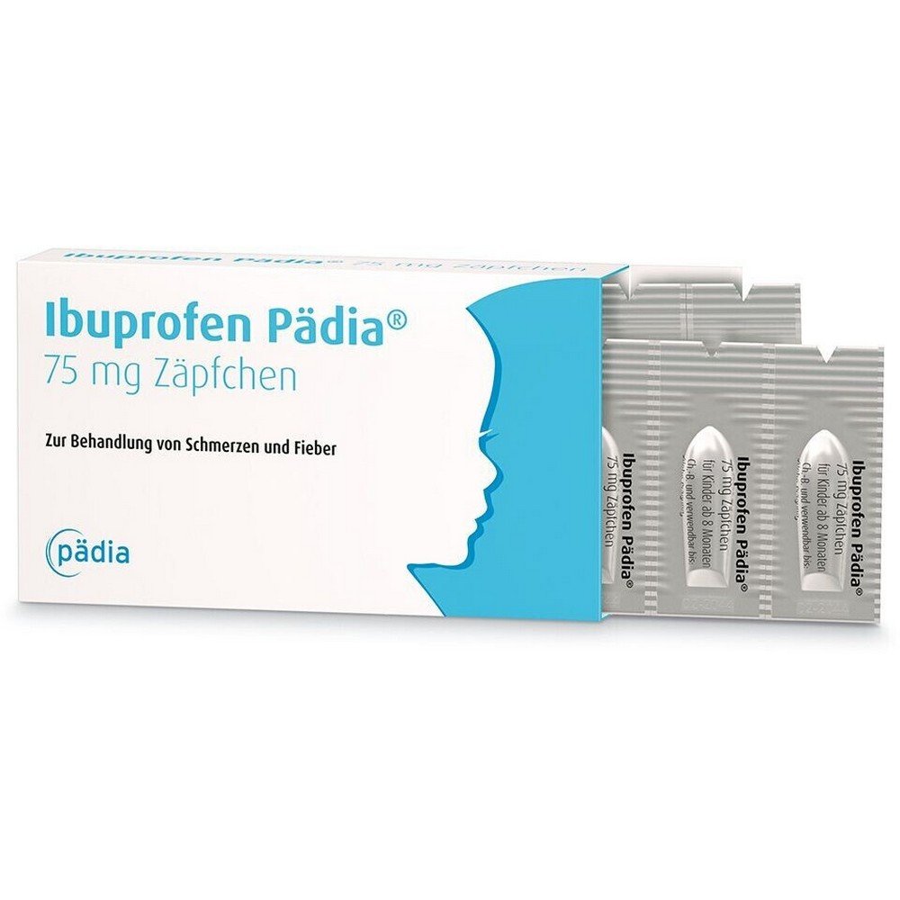 ibuprofen padia 75mg zapfchen 10 stk Este es un medicamento antiinflamatorio y analgésico.