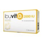 Ibuvit D3 2000 IU (international units) contains cholecalciferol as an active ingredient, which is identical to vitamin D produced in the human body.