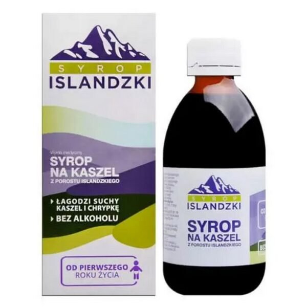 Icelandic cough syrup - a medical device intended to relieve hoarseness and dry cough.