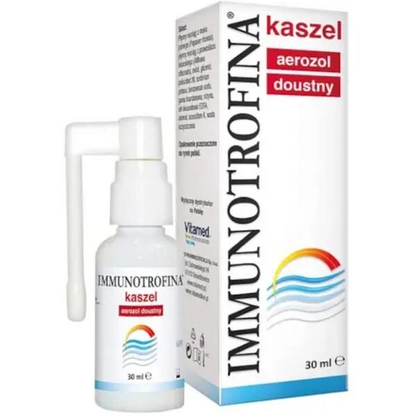 Immunotrophin cough oral spray is a medical device for the symptomatic treatment of cough and hoarseness.