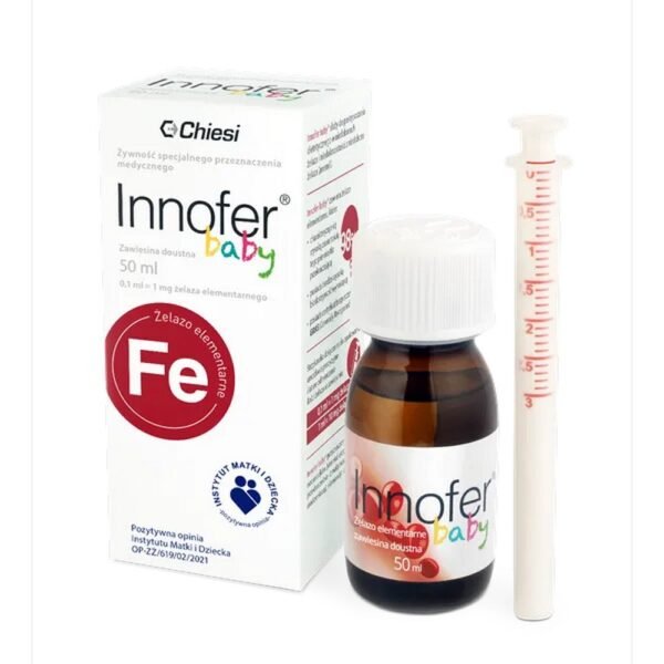 Innofer Baby® is an oral suspension containing elemental iron and is indicated for dietary management to prevent iron deficiency and iron deficiency anemia (anemia).