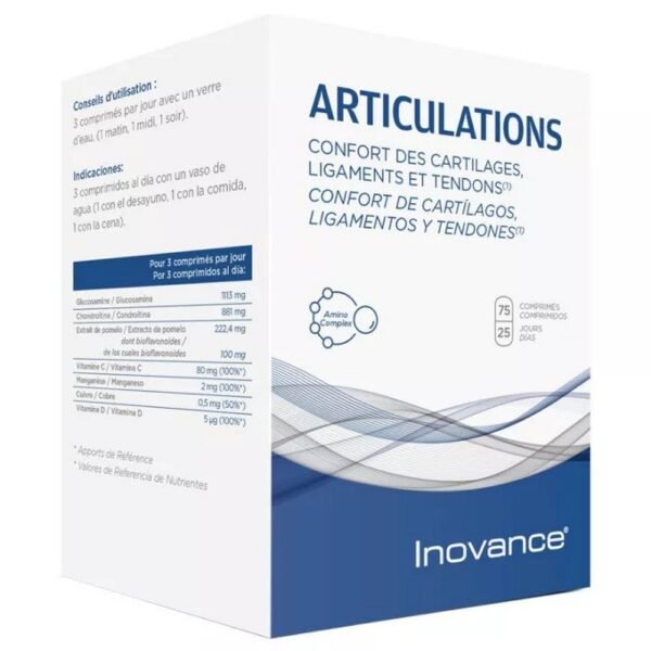 INOVANCE Joints 75 tablets in our pharmacy bio, Comment on advice for use and dosage with our partner Avis checked after your purchase.
