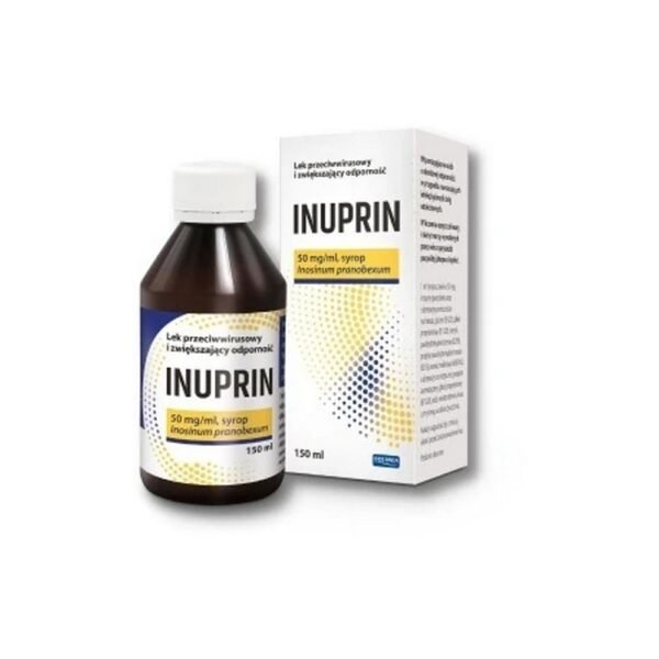 Inuprin syrup is an antiviral and immune-boosting drug containing the active substance Inosine pranobex.