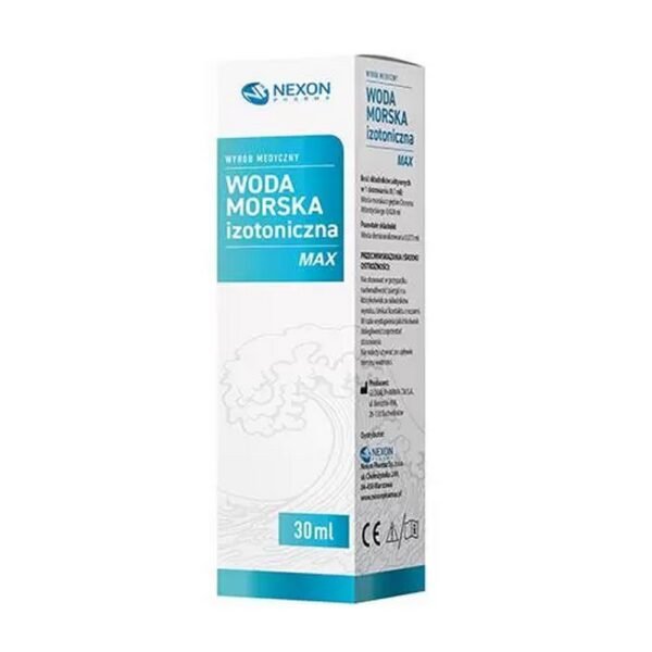 Isotonic sea water max - a medical device containing ingredients that help cleanse the nasal cavities.