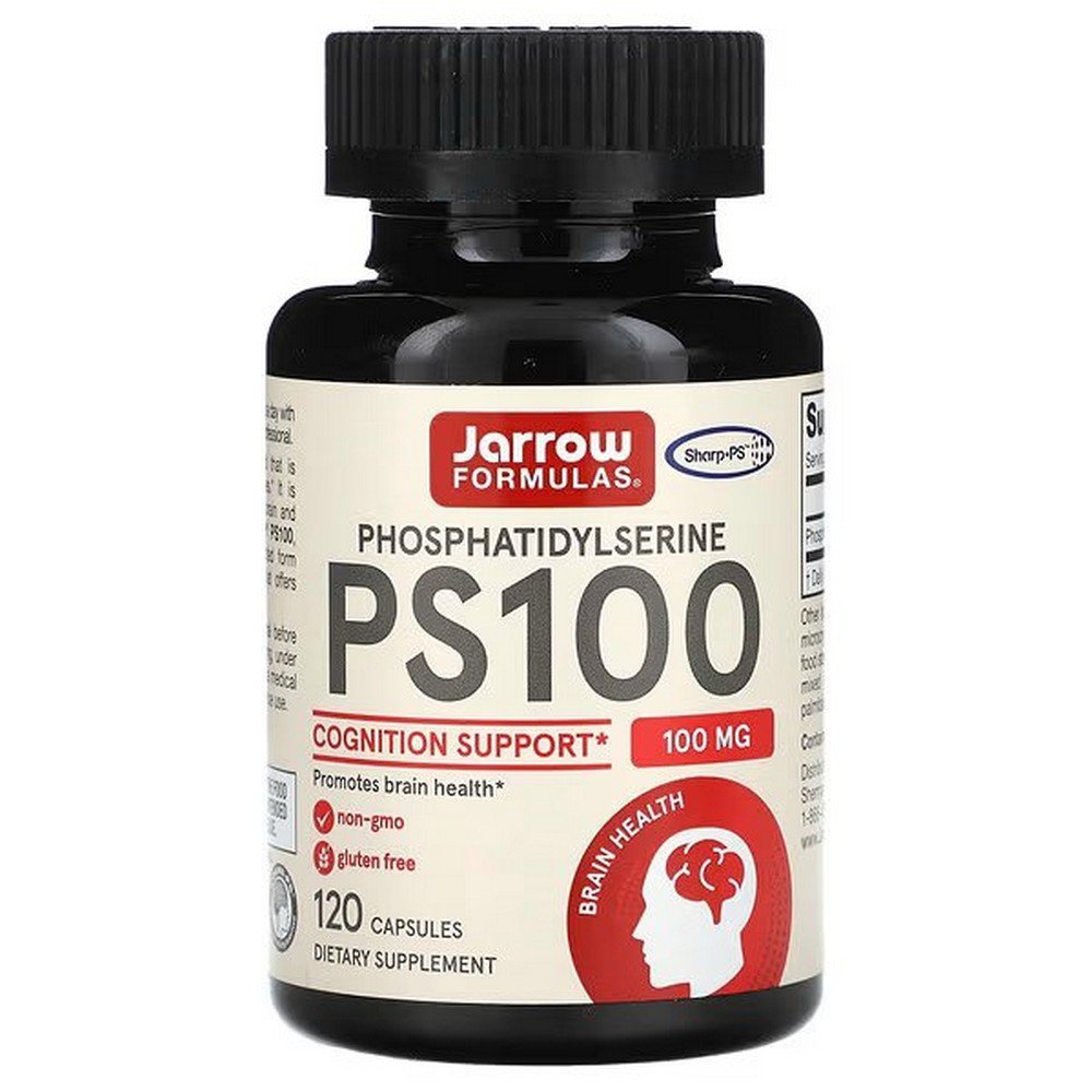 jarrow formulas ps100 phosphatidylserine 100 mg 120 capsules Поддерживает когнитивную функцию
