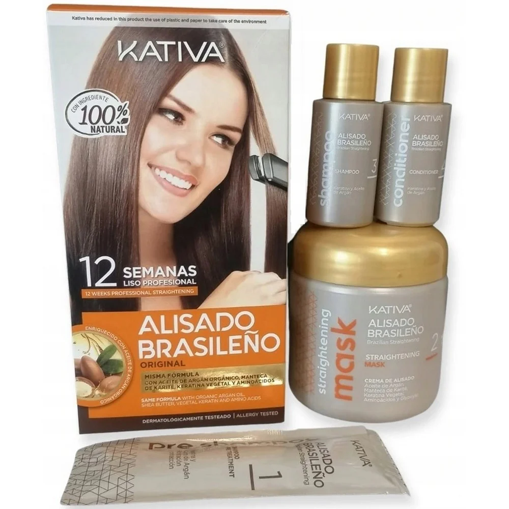 KATIVA KERATIN HAIR STRAIGHTENING SET