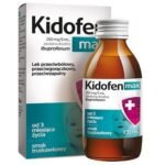 Kidofen Max is a suspension with analgesic, antipyretic and anti-inflammatory effects, with the taste and smell of strawberries.
