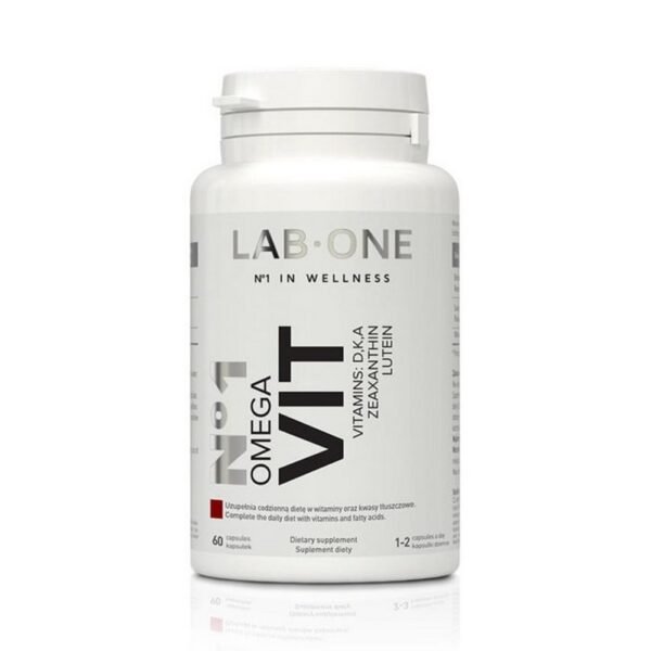 LAB ONE No1 Omega Vit is a supplement from a Polish manufacturer that complements the daily diet with: vitamins D3, A, K2 Mk7 and Omega-3 fatty acids. These are ingredients necessary for the proper functioning of the body. Omega Vit Lab One supports the proper functioning of the circulatory system and the immune system.