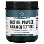 Left Coast Performance, MCT Oil Powder Collagen Peptides with Prebiotic Acacia Fiber,  16 oz (454 g),Left Coast Performance, MCT-Ölpulver-Kollagenpeptide mit präbiotischen Akazienfasern, 454 g (16 oz.)