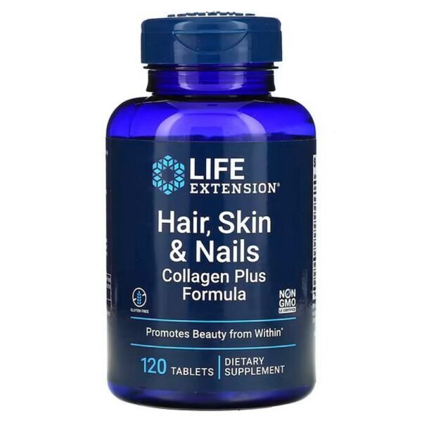 Life Extension, Collagen Plus Formula for Hair, Skin and Nails, 120 Tablets,Life Extension, Collagen Plus Formel für Haare, Haut und Nägel, 120 Tabletten
