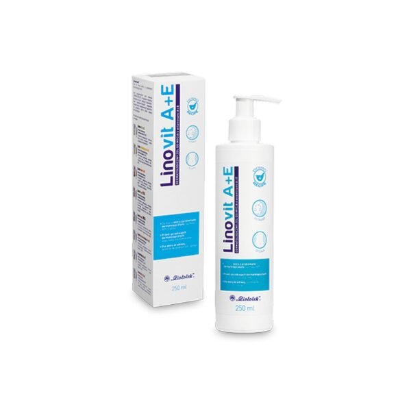 Linovit A+E Dermatological cleansing gel with vitamins A and E is intended for cleansing the skin of the entire body, including the face.