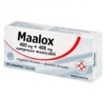 Maalox 400mg+400mg Chewable tablets, 40
