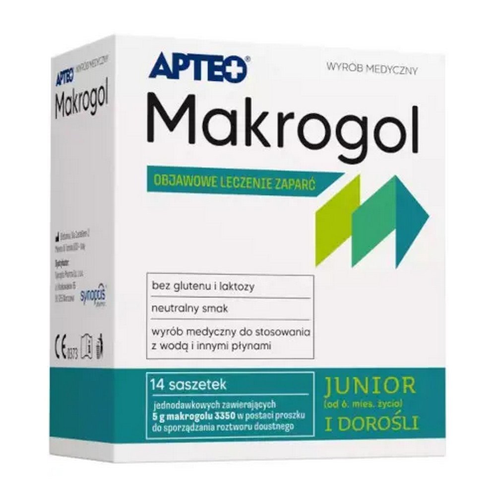macrogol junior 14 sachets Use the product for the symptomatic treatment of constipation.