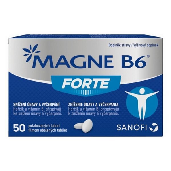 Dietary supplement with an effective combination of magnesium and vitamin B6.