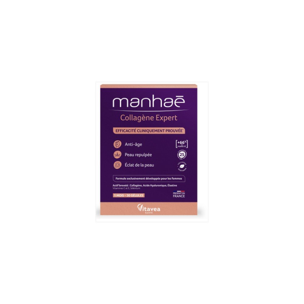 manhae_collagen_expert_30_capsules Manhaé Collagen Expert is your food supplement of choice for young, firm and radiant skin.
