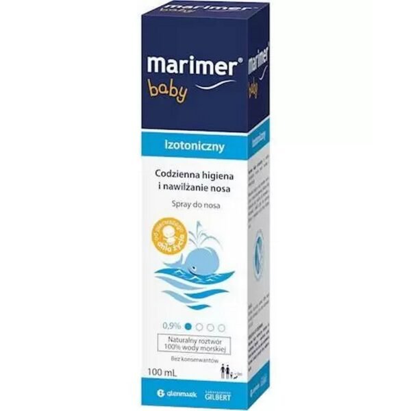 Marimer baby, isotonic nasal spray, 100 ml - a medical device that supports the process of clearing the nose in the case of colds and nasal obstruction.