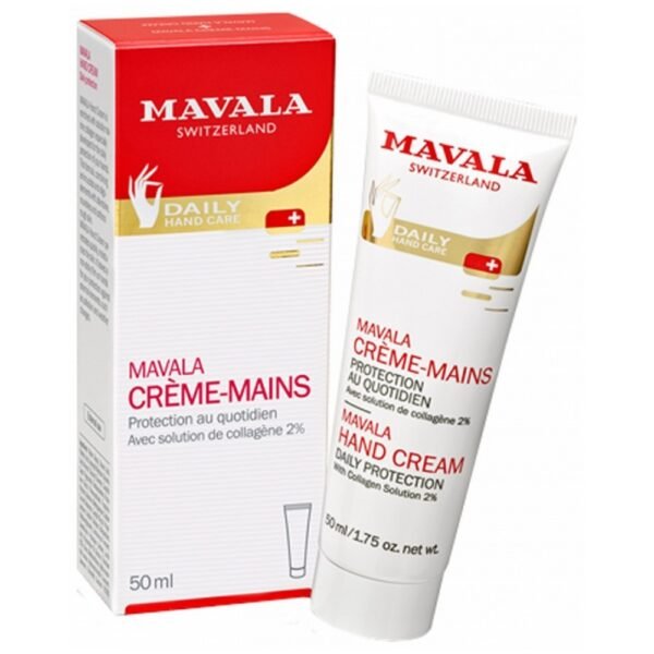 Mavala Protective Hand Cream 50ml has been specially designed to protect hands daily from skin dryness.