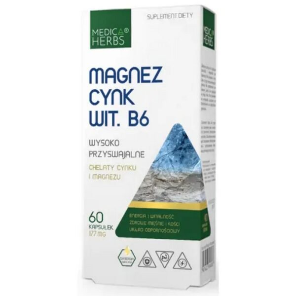 The most important properties of Medica Herbs Magnesium, Zinc with Vitamin B6: