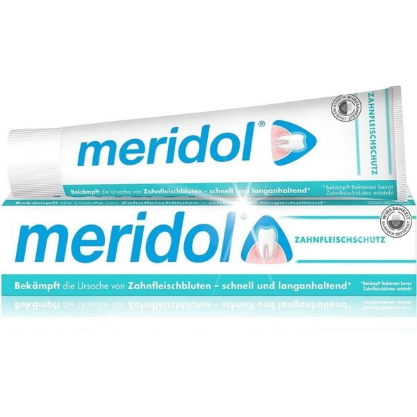 Meridol toothpaste is especially designed to reduce the inflammation of the gums.