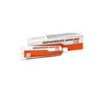 gel for application to the skin containing the active ingredient metronidazole, a substance active against microbes and protozoa.