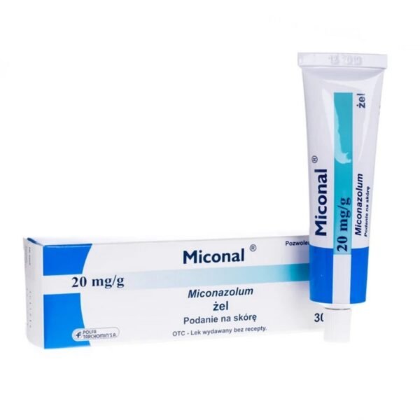 1 g of gel contains 20 mg of miconazole ( Miconazolum ) and excipients with known effects: dimethyl sulfoxide, propylene glycol.