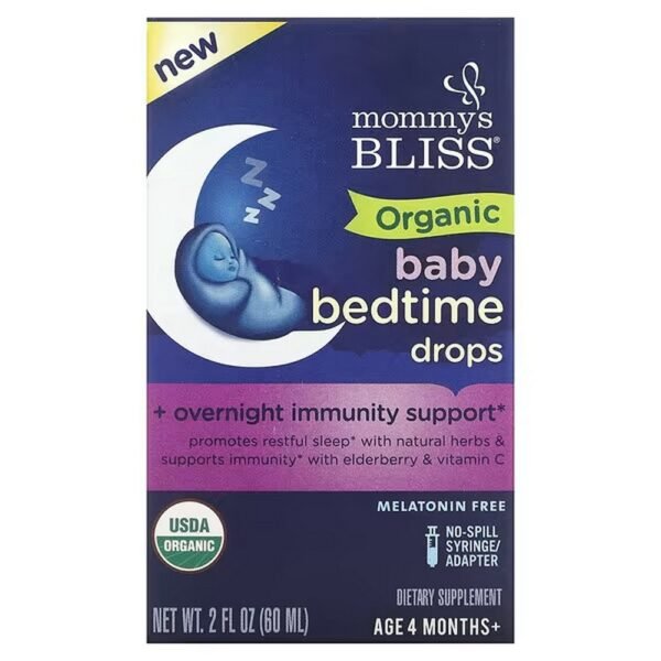 Promotes restful sleep with natural herbs and supports the immune system with elderberry and vitamin C