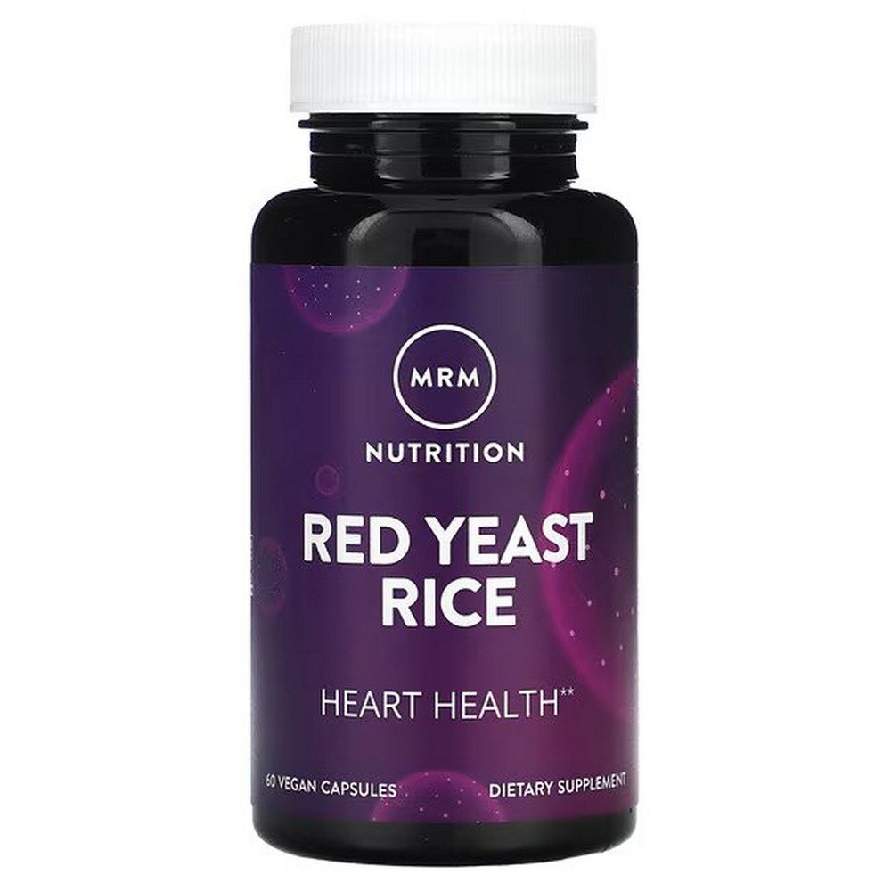 mrm nutrition red yeast rice 60 vegan capsules MRM Nutrition, красный дрожжевой рис поддерживает сердечно-сосудистую систему и здоровье сердца