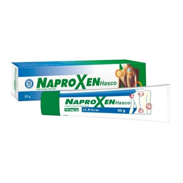Naproxen Hasco is a drug in gel form that has analgesic and anti-inflammatory properties.