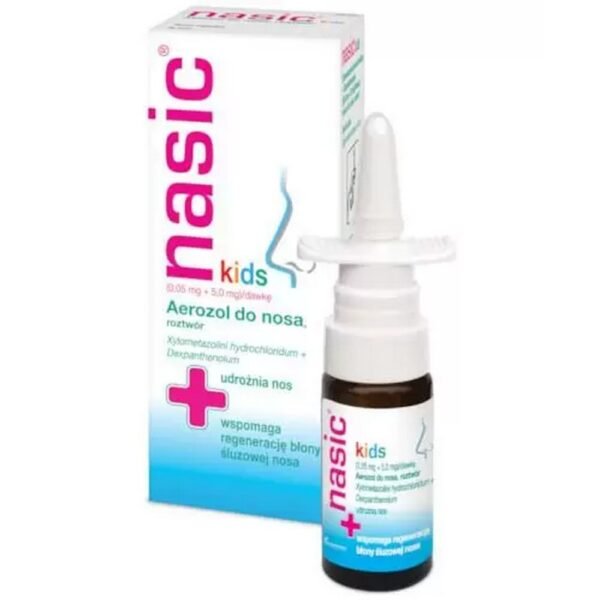 The medicinal product Nasic Kids has a constricting effect on blood vessels, which leads to a reduction in swelling and congestion of the nasal mucosa.