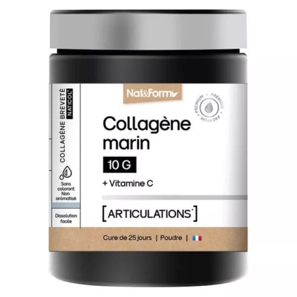 Nat&Form Nutraceutical Collagen Joint 252g in our organic pharmacy, is a natural food supplement that acts on the joints by allowing them to regain their natural flexibility, acting as a lubricant. Collagen also acts on the muscle tissues that hold the joints together. It is a global care for your joints.