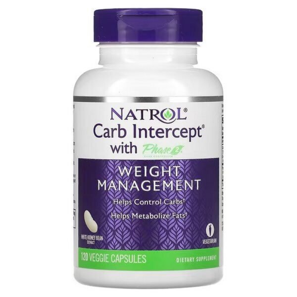Natrol, Carb Intercept with Phase 2 Carb Controller helps control carbohydrate consumption,supports the metabolism of fats