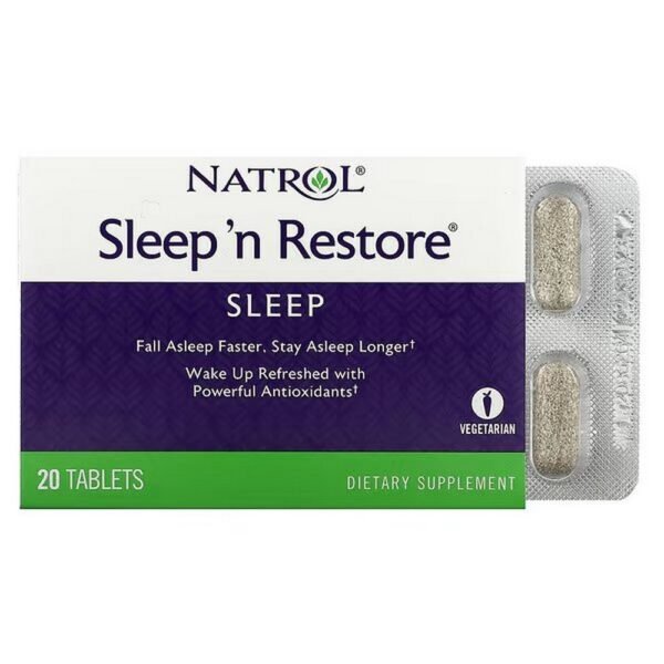 Natrol® Sleep 'n Restore® is a unique nighttime formula that helps promote a more restful, restorative sleep.